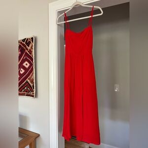 Reformation Rosehip Red Dress